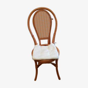 Rattan and bamboo chair