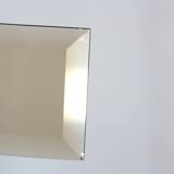 Italian chandelier in brass and beveled glass