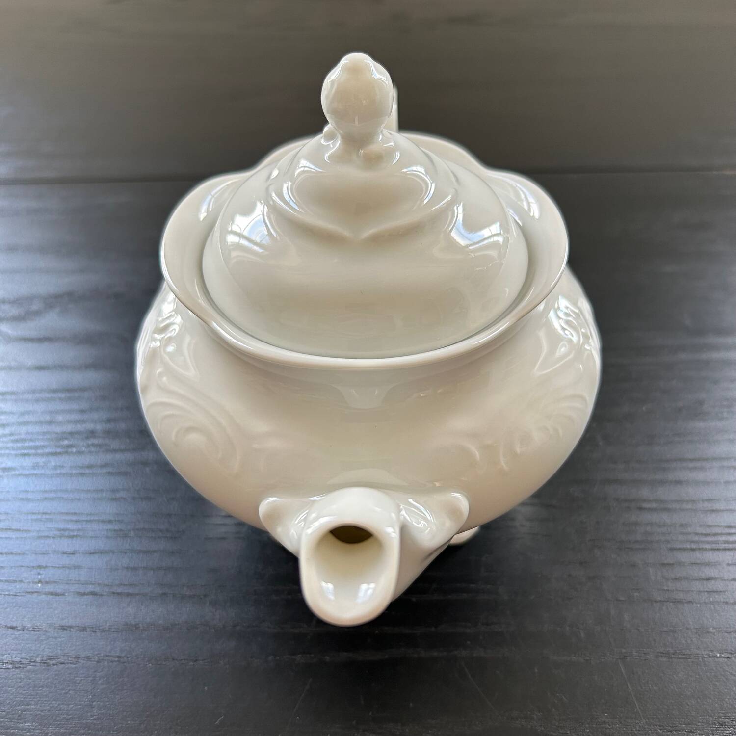 Baroque porcelain teapot