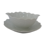 Giraud Limoges white porcelain sauce boat