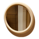 Vintage Space Age round mirror