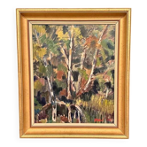 Original Swedish Oil on Panel – “Forest” by Arvid Herbert