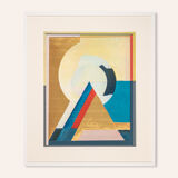 Pyramid, offset printing on thick paper, 80 x 93cm