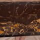 Napoleon III display cabinet in marquetry, Louis XV style, black marble, gilded bronze.