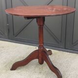 Old wooden pedestal table/side table