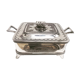 Victorian sardine box silver metal flat butter and glass insert Walker and Hall