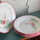 6 flat ceramic plates