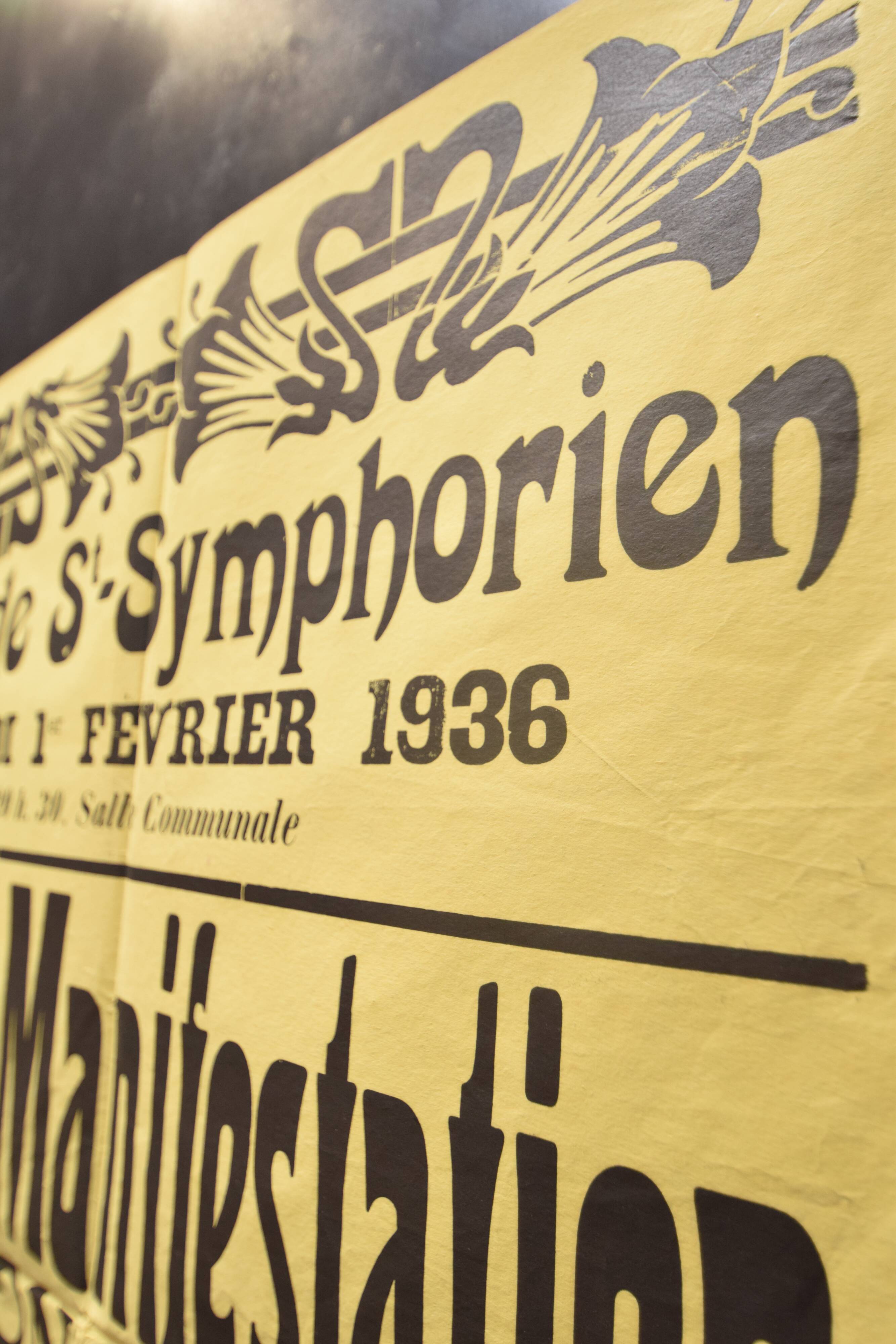 Poster "Great Regionalist Protest" - City of St-Symphorien - 1936