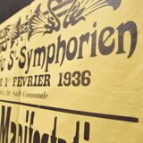 Poster "Great Regionalist Protest" - City of St-Symphorien - 1936