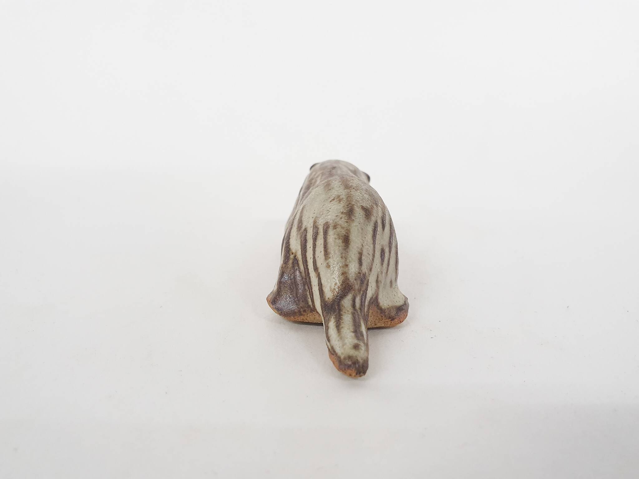 Small ceramic skunk sculpture by Tremar Pottery, United Kingdom
