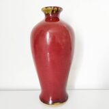 Chinese red ceramic vase 23 cm