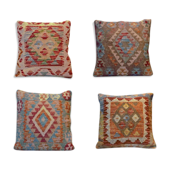 4 kilim cushion covers