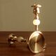 Brass and alabaster chandeliers, French from the 60s