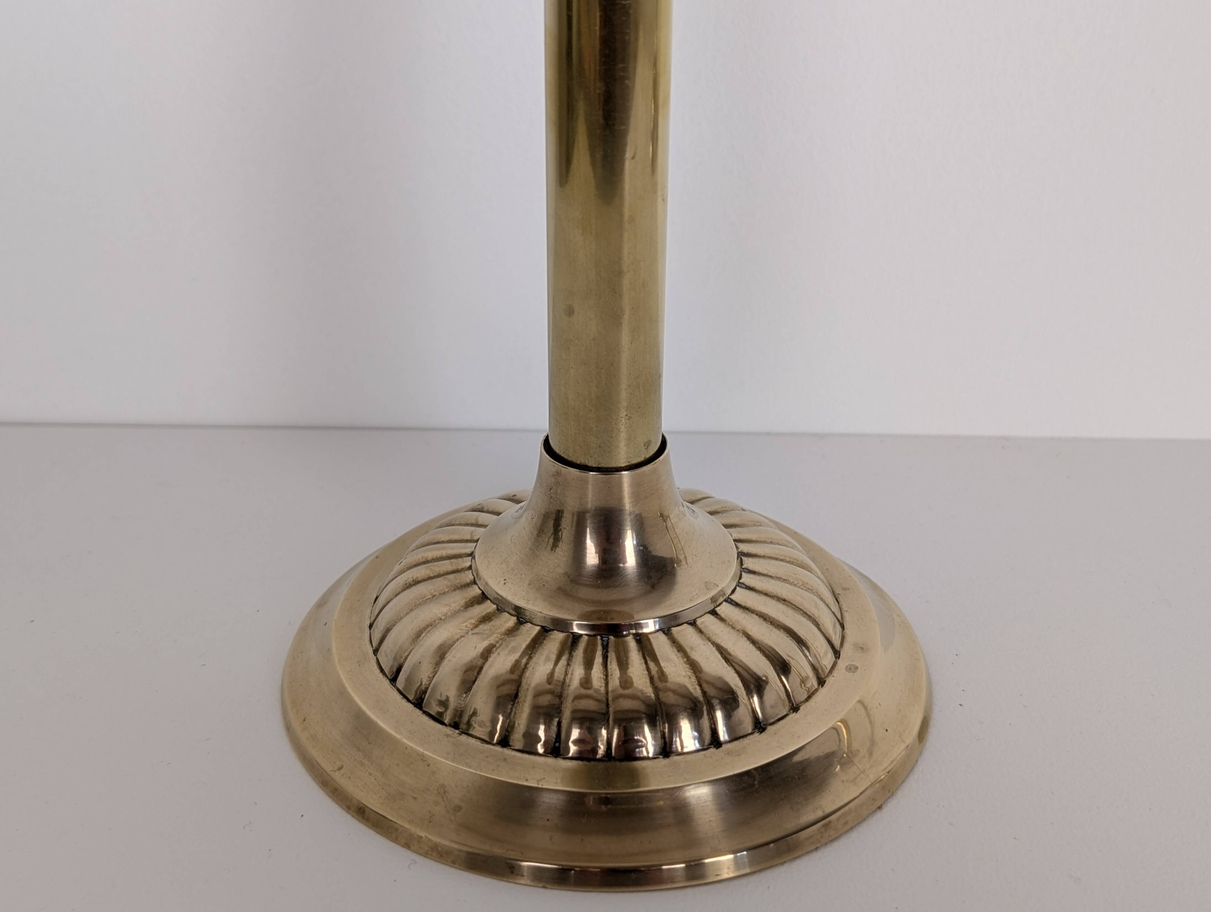 Pair of brass candlesticks