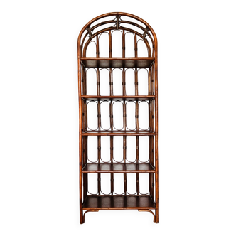 Rattan wicker bookshelf