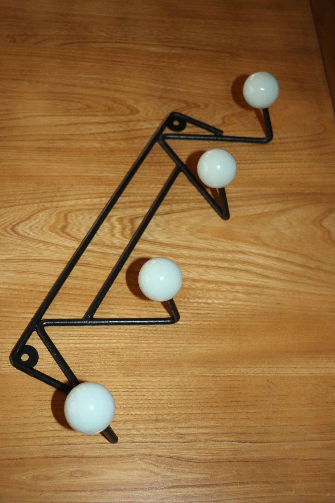 Patère 4 boules vert