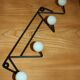 Patère 4 boules vert