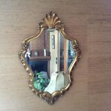 Miroir en bois avec dorure 80x50cm