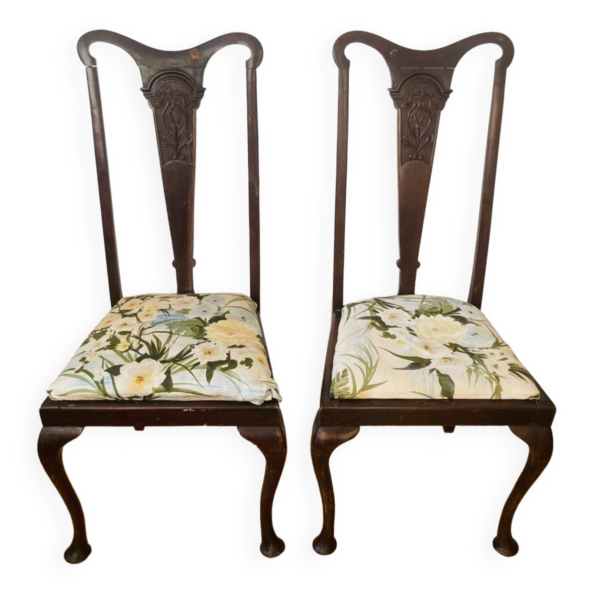Set of 2 Art Nouveau chairs