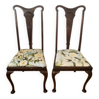 Set of 2 Art Nouveau chairs