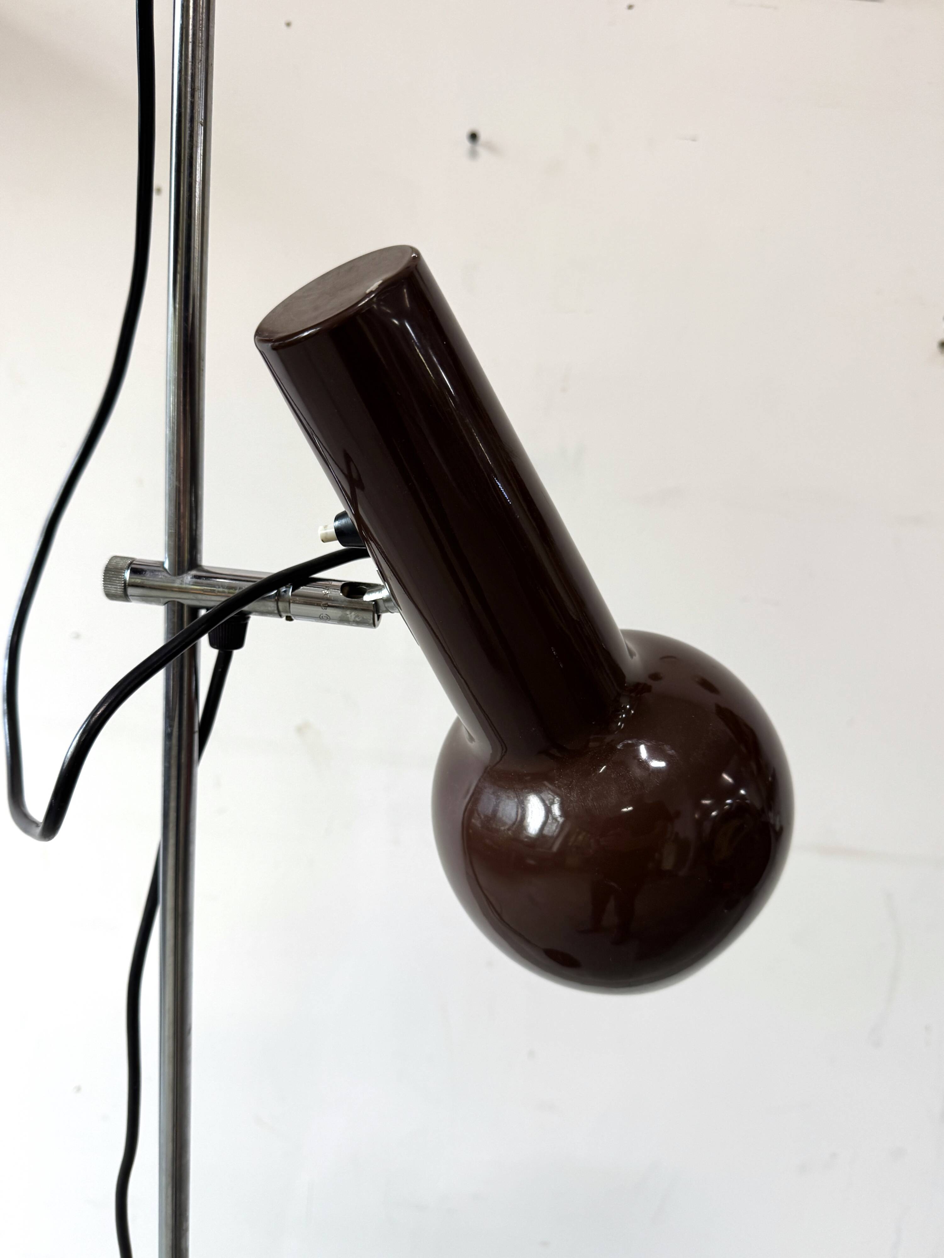 Floor lamp, Denmark, 1960s, space age, mid-century modern