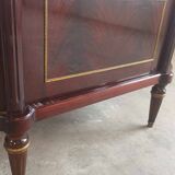 Louis xvi style half-moon silverware display case