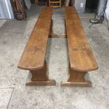 2 solid oak farm benches