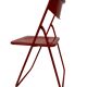 Vintage TED Folding Chair Design by Niels Gammelgaard 1980s Ikea in Red