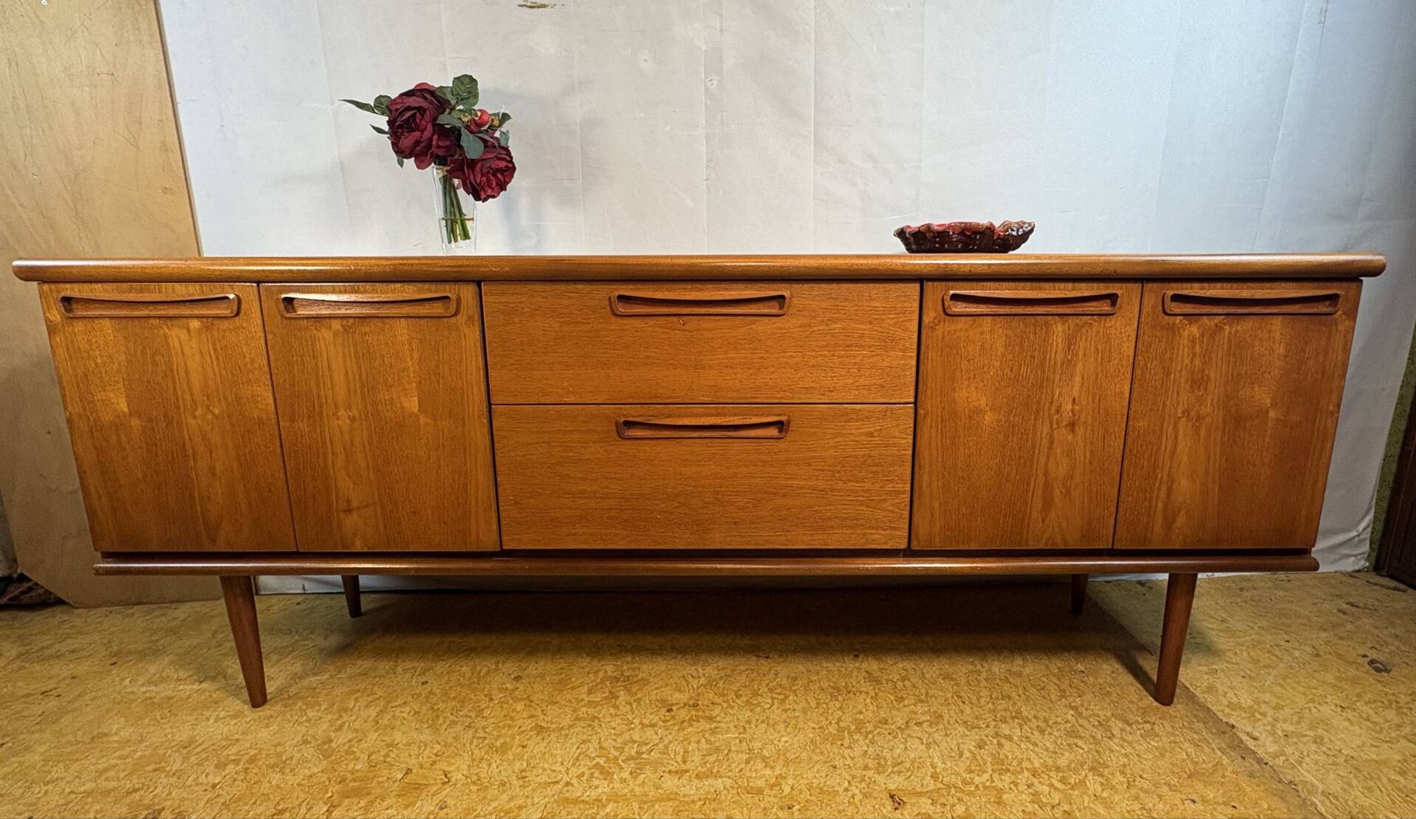 Buffet Meredew en teck vintage | Années 1960 | Design britannique du milieu du siècle A