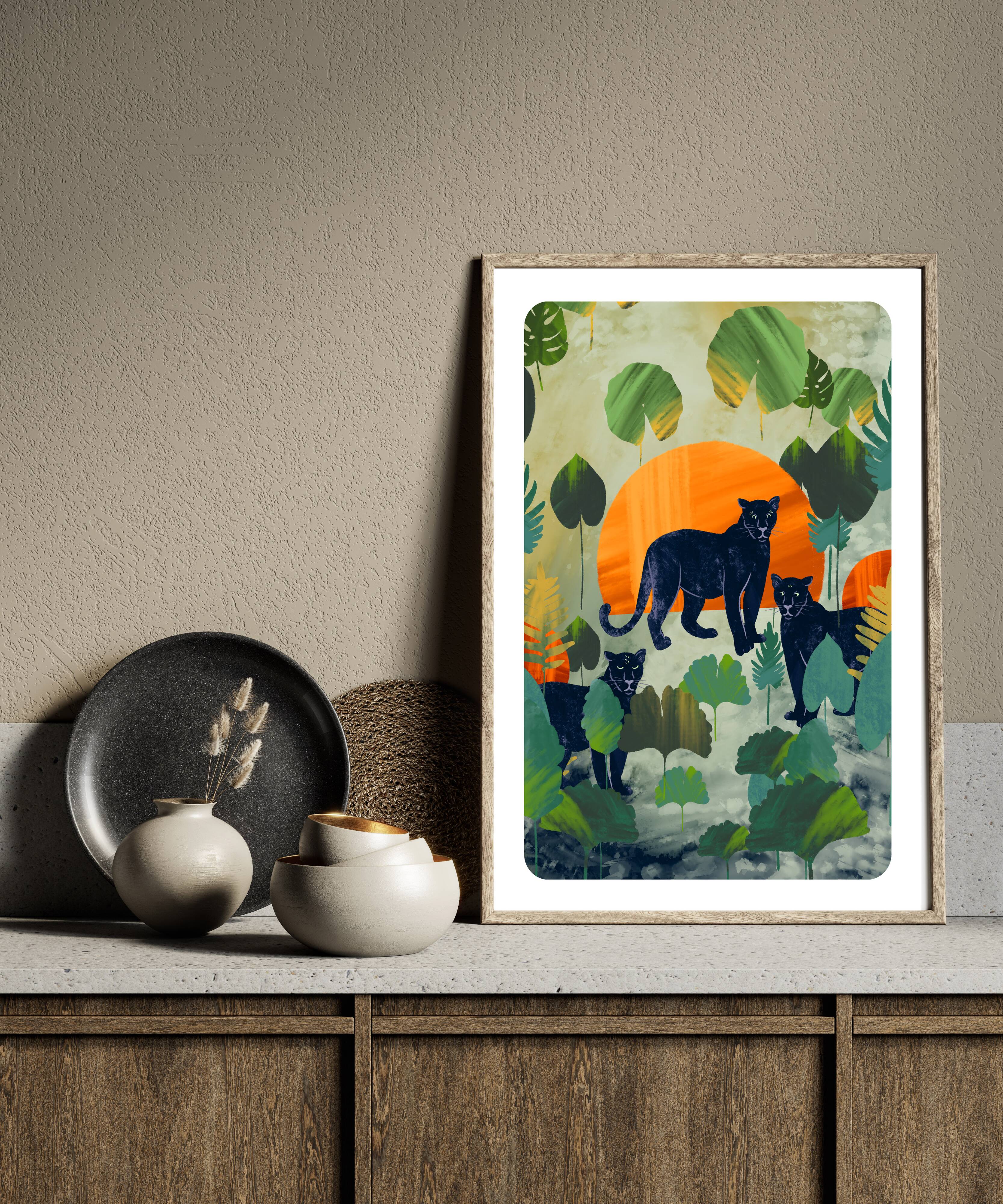 Illustration "Felines" A4