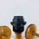 Pair of Aneta Scandinavian wooden wall lights, 1960s