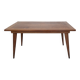 Table en chêne ancienne vintage pieds compas