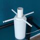 Glass Mushroom Table Lamp by Glashutte Limburg