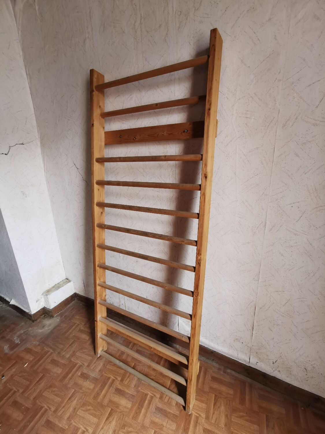 Vintage wooden gymnastics spaniel