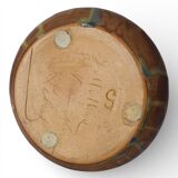 Stoneware vase from Puisaye signed by Alfred Lebret (1871-1955)