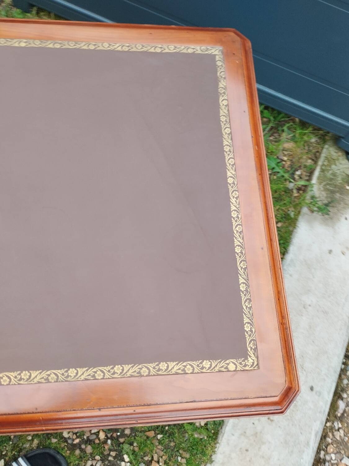 Bureau plat ancien style louis xvi