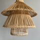 Suspension ou luminaire en rotin en forme de lanterne asiatique