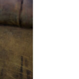 Antique brown leather chesterfield sofa, 1920s