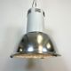 Industrial aluminium lamp with iron grid from siemens, 1980’s