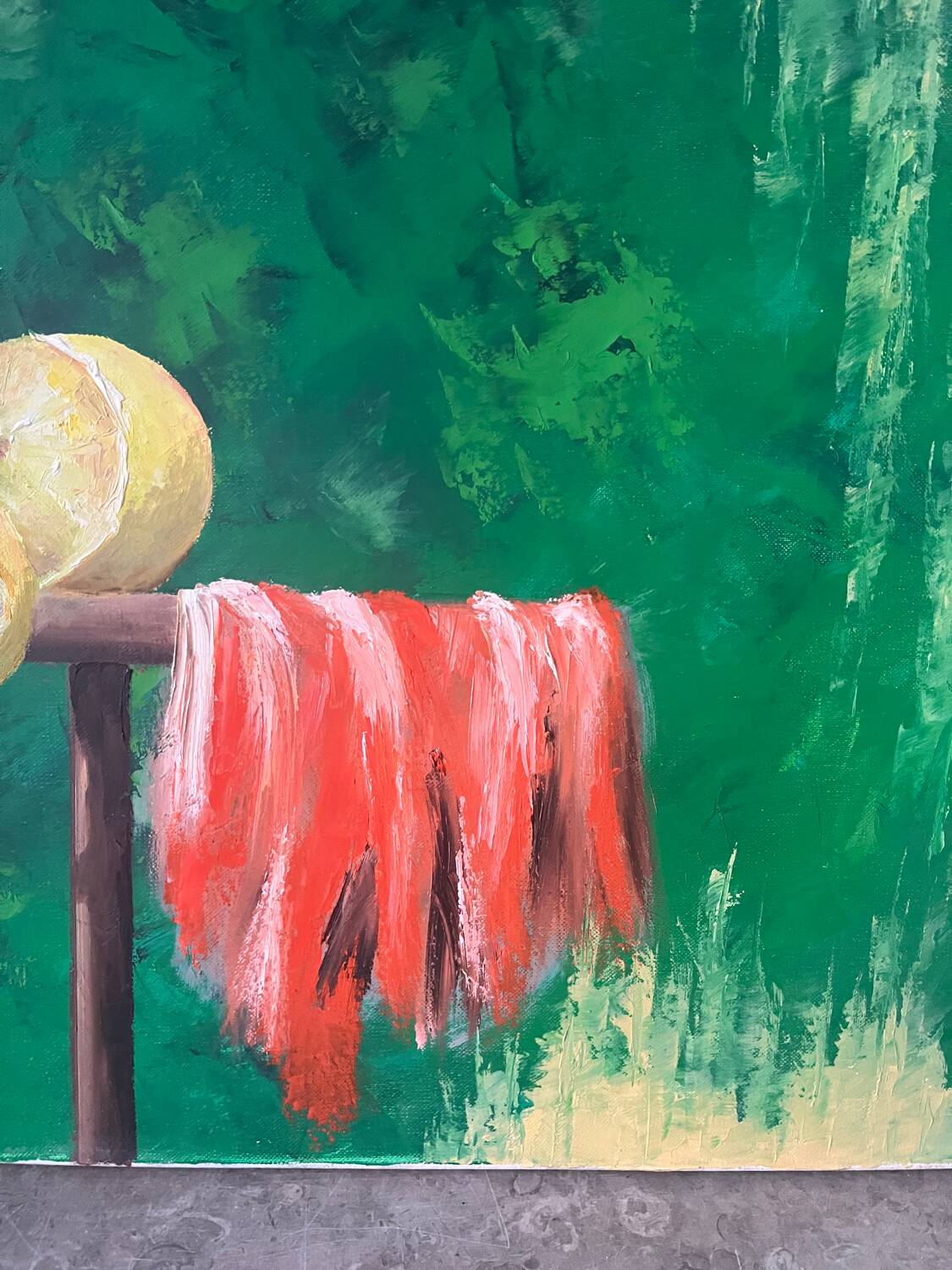 Modern still life with lemons, signed William Joël 95