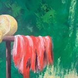 Modern still life with lemons, signed William Joël 95