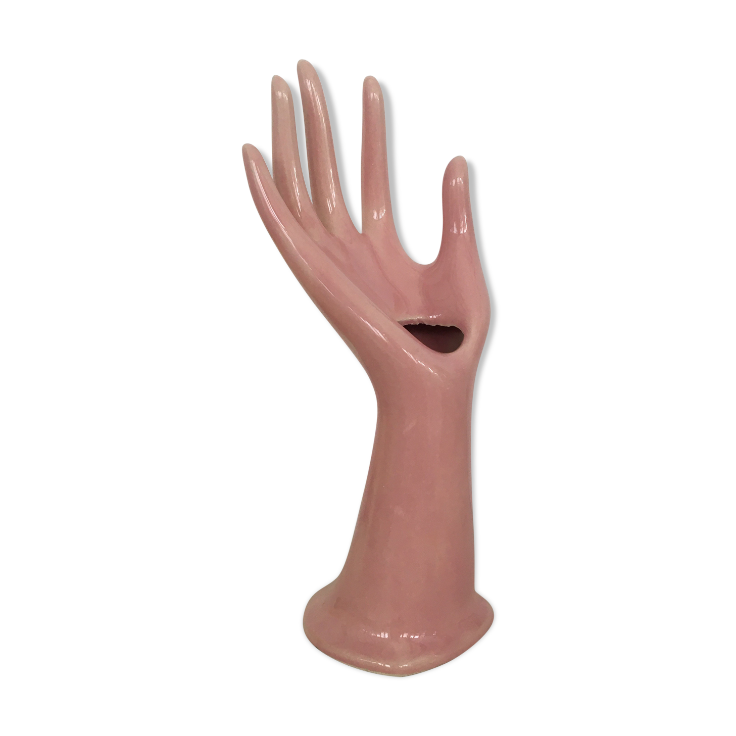 Main baguier soliflore rose pastel