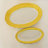 Duo of dishes Lunéville daffodil model