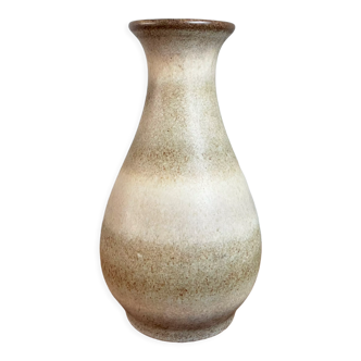 Vase gris-brun, poterie d’art vintage ouest-allemande (WGP), tons de terre, Scheurich 227-18