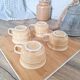 Honey beige mugs