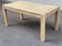 Grande table à manger scandinave extensible en chêne massif décapée 160-240