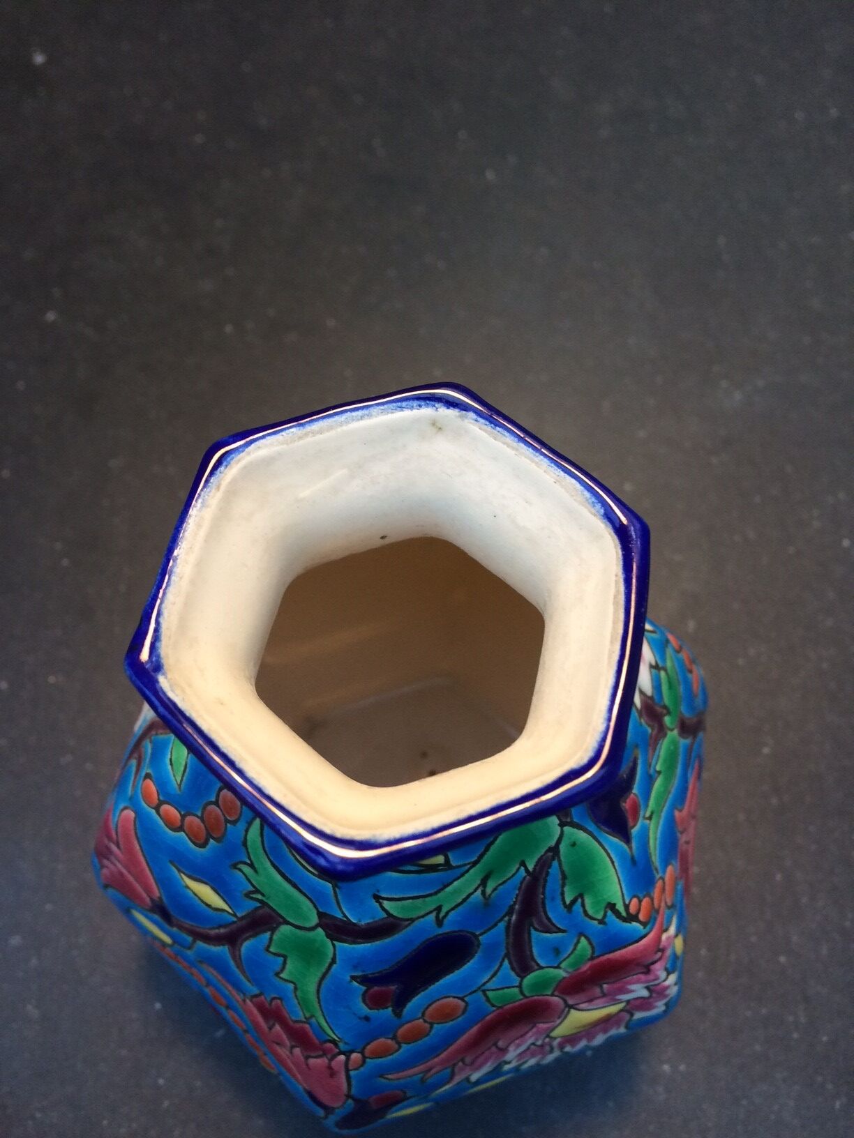 Vase in enamals of Longwy