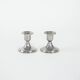 Set of metal candlesticks, Italian design, 1970s, made in Italy