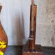 Rustic candle holder Art-popular solid wood and vintage wrought iron