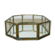 Brass, glass, vintage mirror catch-all tray.